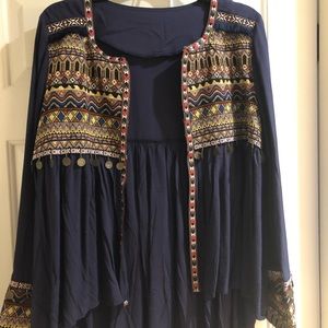 Tribal long sleeve blouse